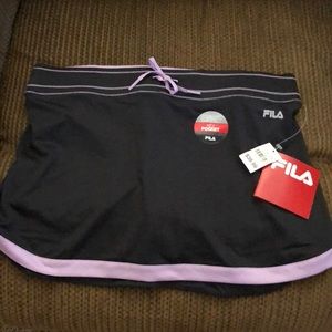 New w/ tags Fila Black tennis skort w/ key pocket